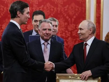 Witkoff, Kushner meet with Putin to discuss Ukraine war