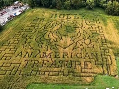 WATCH: Dolly Parton honored in corn mazes across the US
