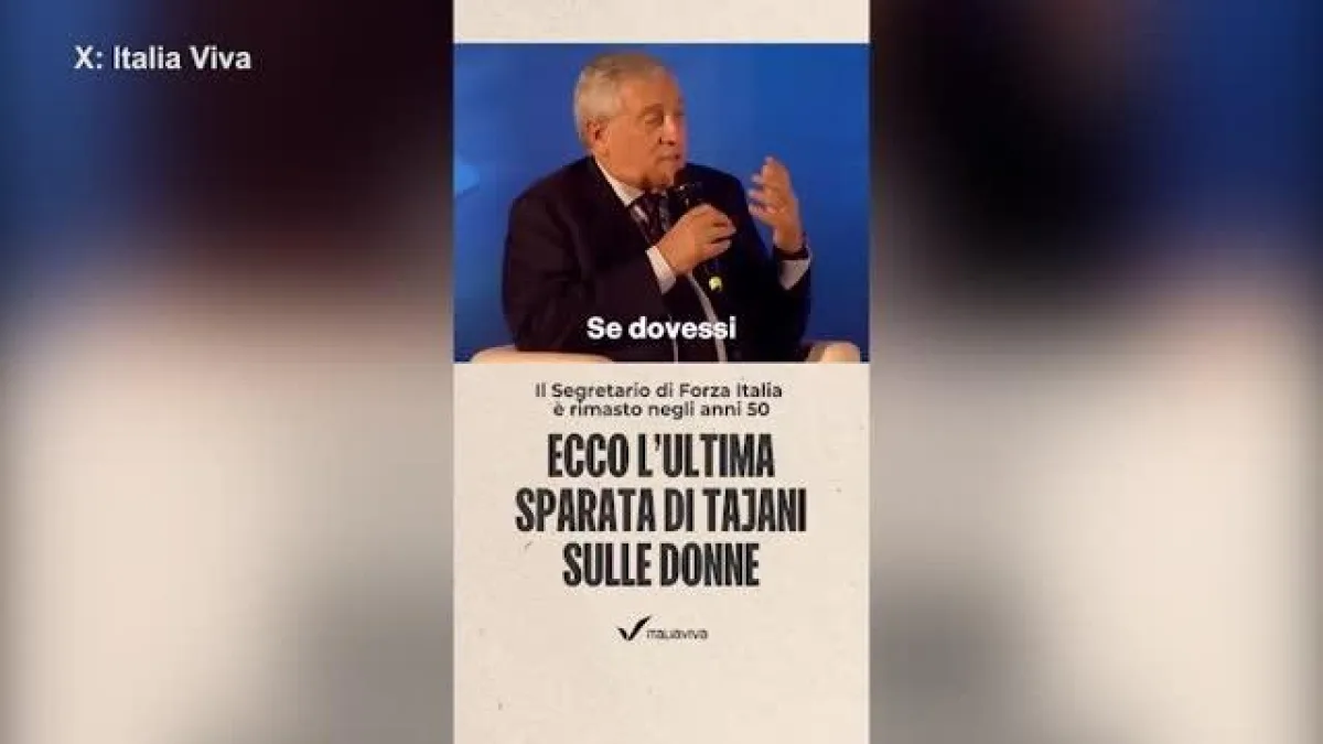 Tajani: "Meglio sposare una donna con una gonna più lunga, meno appariscente"
