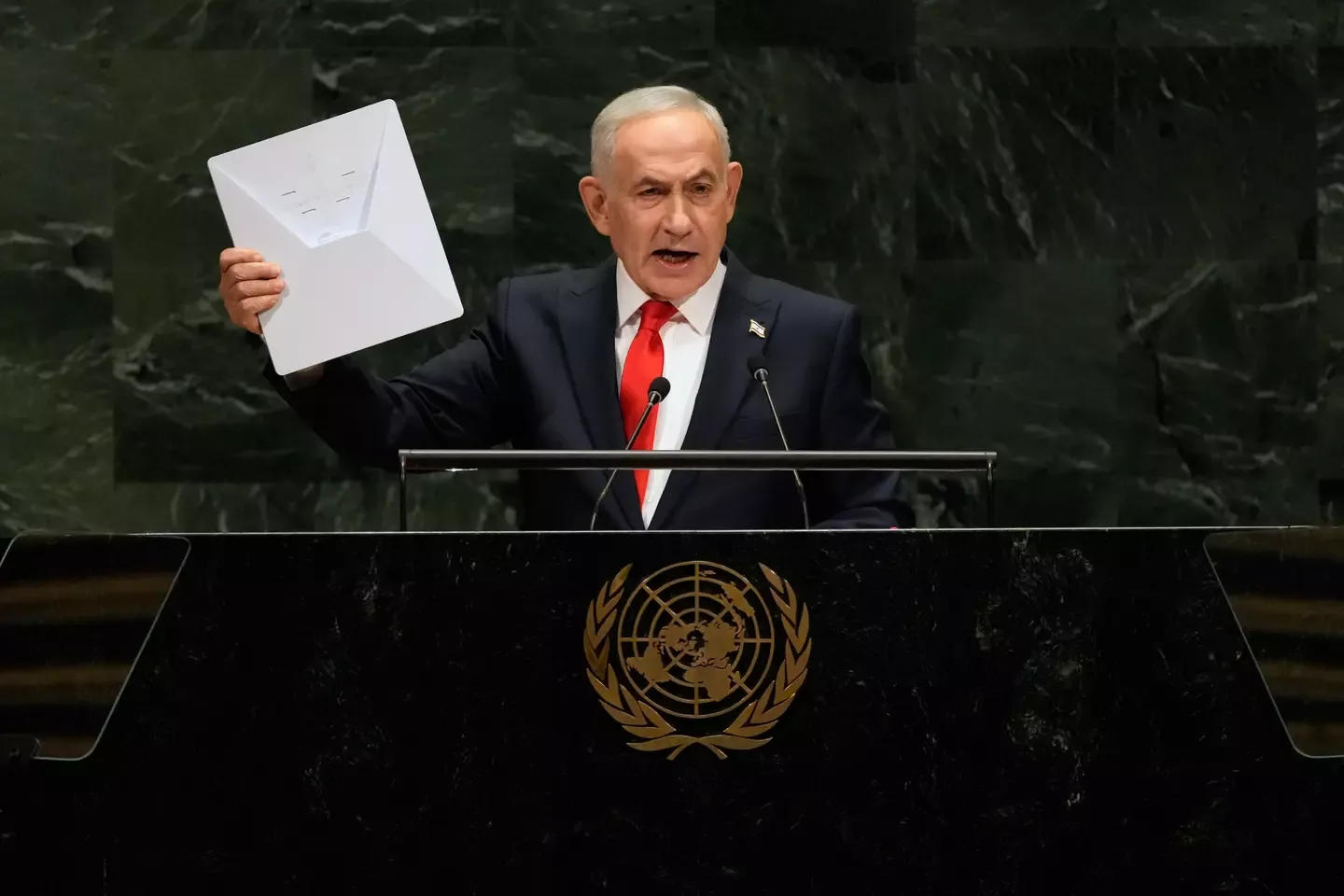 Netanyahu dismisses opponents, praises Trump in brash speech at United Nations