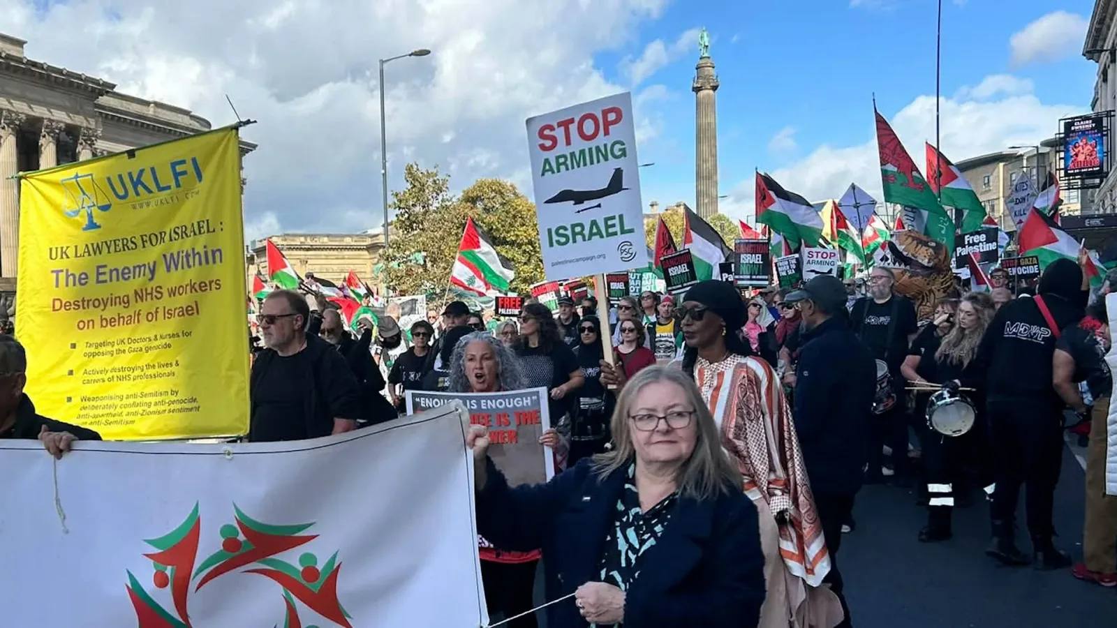 ‘Stop arming Israel’: Pro-Palestine protesters march on Labour conference