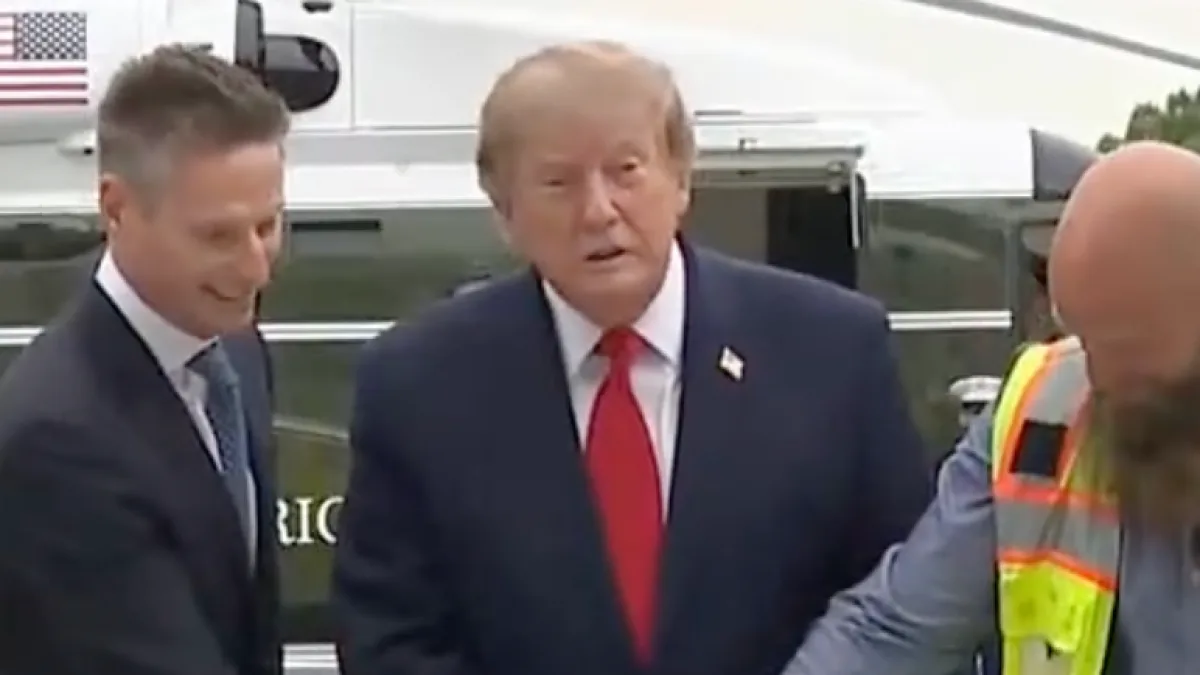 Trump speech inaudible as US networks boycott White House event