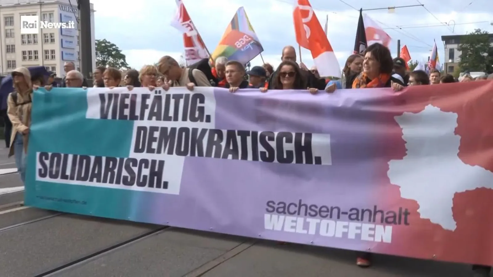 Sempre più forte l'Afd in Sassonia Anhalt, a Magdeburgo manifestazioni per la democrazia